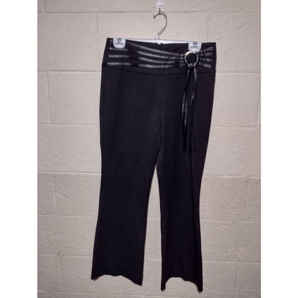 WHBM White House Black Market Size 6 Black Boot Cut Dress Pants